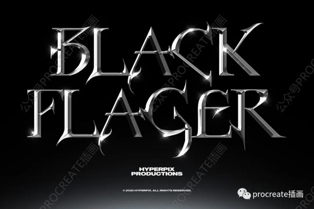 图片[5]-10款金属镀铬文字效果ps图层样式【0365】-procreatechahua