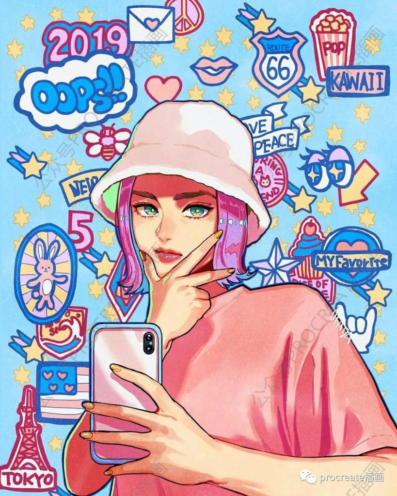 图片[4]-procreate炫彩插画集56张+闪闪发光的Procreate笔刷【0411】-procreatechahua