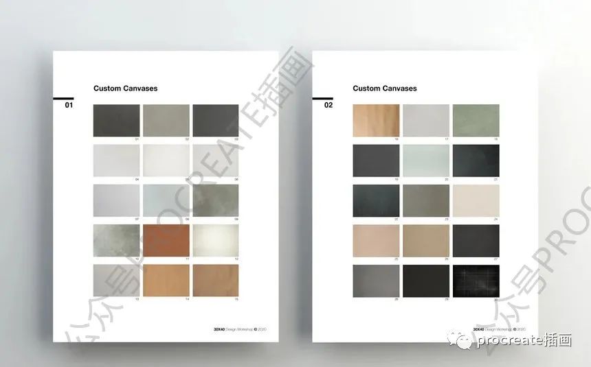 图片[5]-100+款超实用的Procreate网格/背景图/色卡/图案笔刷【0419】-procreatechahua