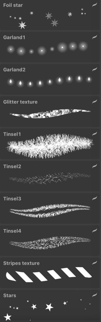 图片[5]-3套圣诞节专用procreate笔刷【0041】-procreatechahua