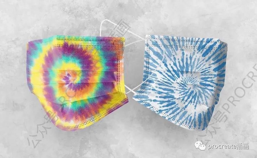 图片[5]-逼真的扎染传统染色工艺procreate笔刷【0430】-procreatechahua