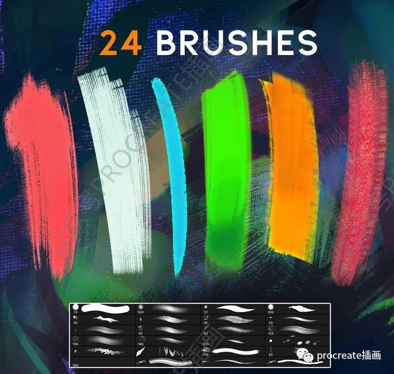 图片[5]-插画师Rossdraws的高级ps和Procreate笔刷套装【0433】-procreatechahua