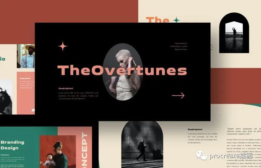 图片[5]-时尚复古风格的多用途PowerPoint模板【0498】-procreatechahua