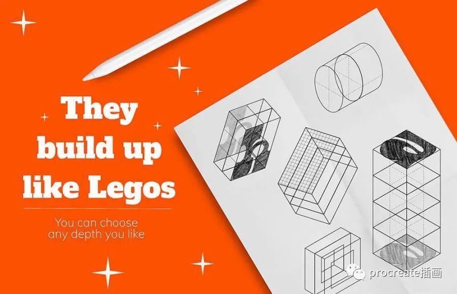 图片[5]-100个等距立体几何图形Procreate笔刷【0511】-procreatechahua
