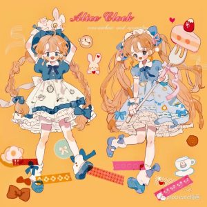 可爱少女穿搭插画集254P【0513】-procreatechahua