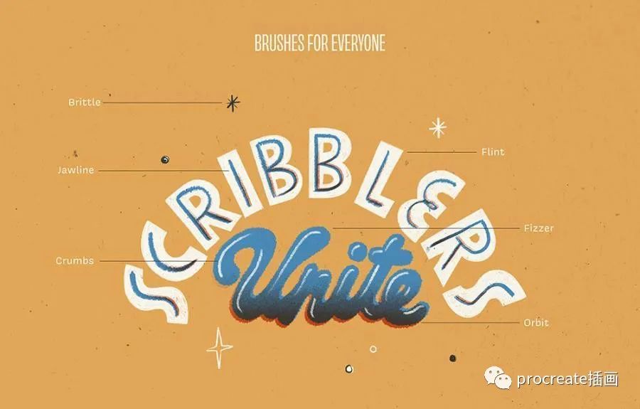 图片[5]-复古画风的Procreate铅笔钢笔记号笔笔刷套装【0519】-procreatechahua