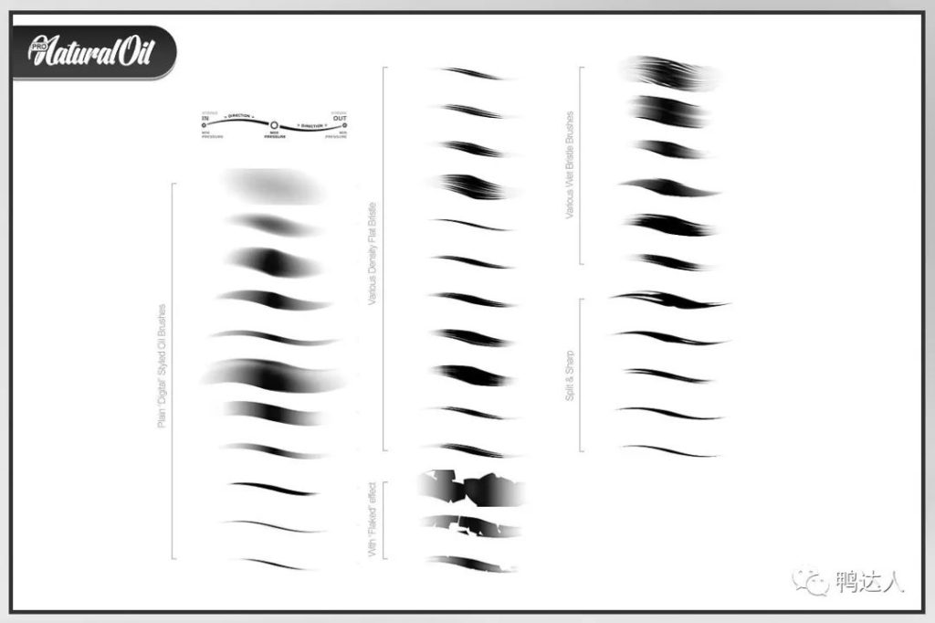 图片[3]-全套油画铅笔水彩钢笔马克笔漫画等质感ps笔刷【0055】-procreatechahua