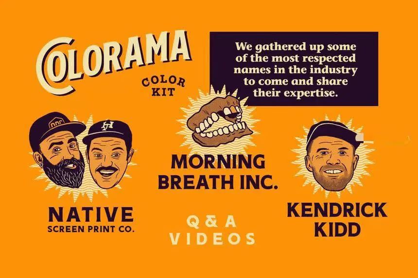 图片[5]-复古风格的Photoshop笔刷和调色板【0620】-procreatechahua