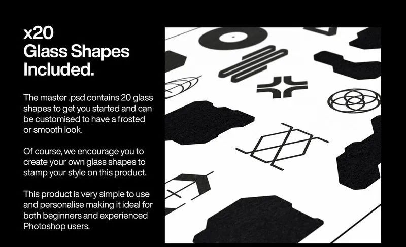 图片[5]-给设计作品添加玻璃拟态风格遮罩特效的ps图层样式【0634】-procreatechahua