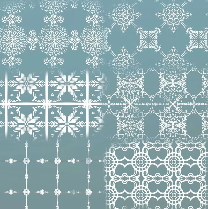 图片[5]-抽象复古花型图案的Procreate笔刷【0642】-procreatechahua