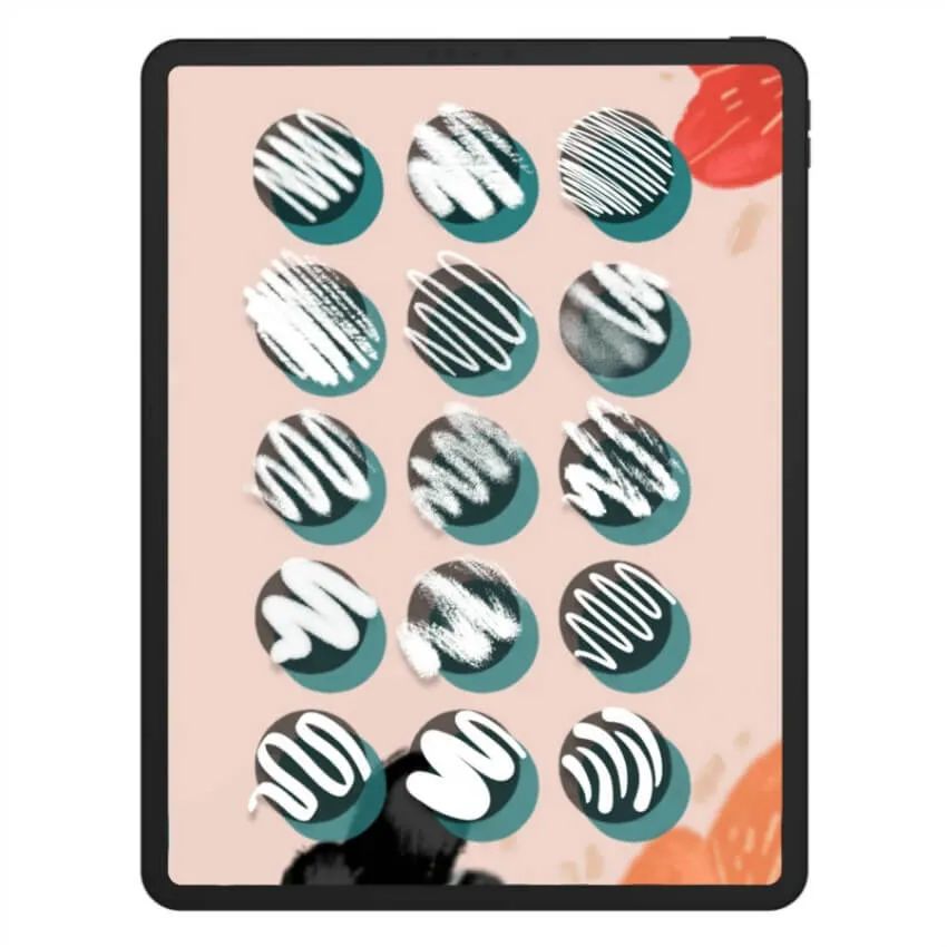 图片[5]-18款适合儿童绘本插画纹理procreate笔刷【0663】-procreatechahua