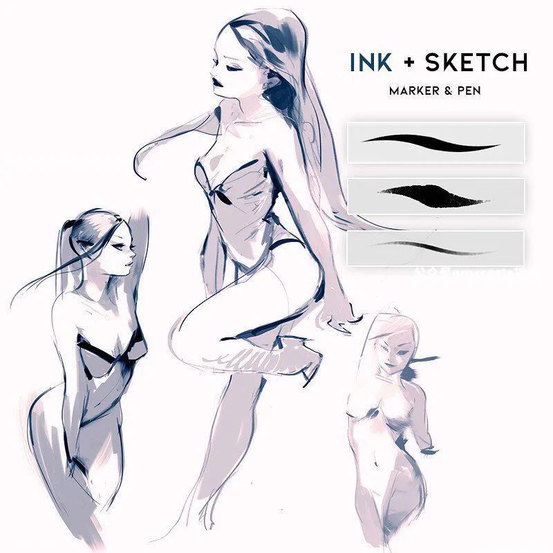 图片[5]-插画师Rossdraws出品的高级ps笔刷素材【0696】-procreatechahua