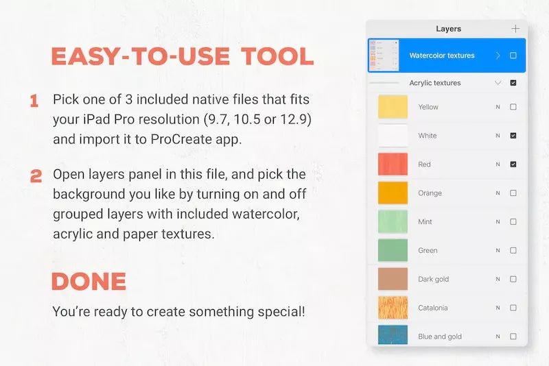 图片[5]-Procreate app专用的纸张背景纹理素材【0059】-procreatechahua
