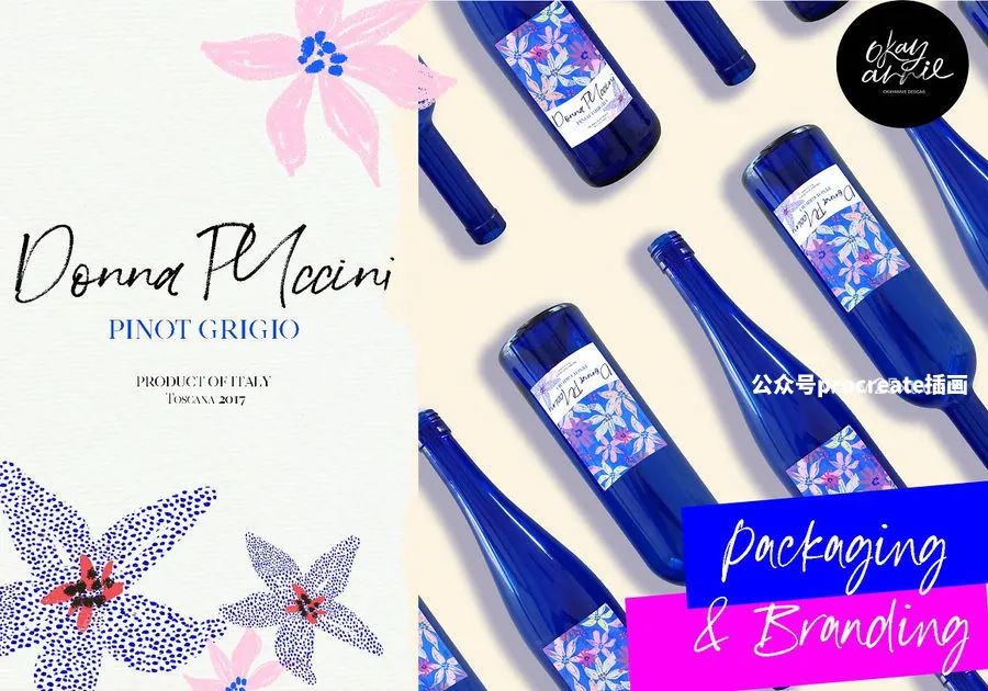 图片[5]-绚丽墙体艺术风格的花卉图案手绘质感的procreate笔刷【0759】-procreatechahua