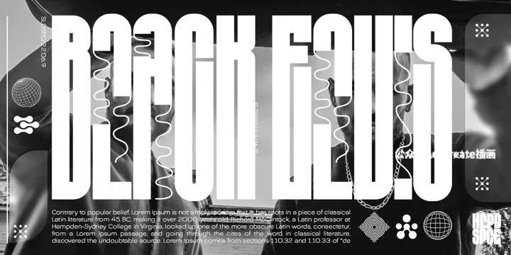 图片[5]-2款时尚真实的粗线条压缩竖长效果的英文无衬线字体【0776】-procreatechahua