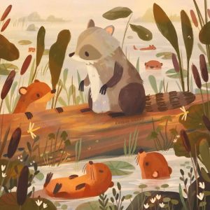 治愈系儿童绘本插画集素材+视频绘制视频【0805】-procreatechahua