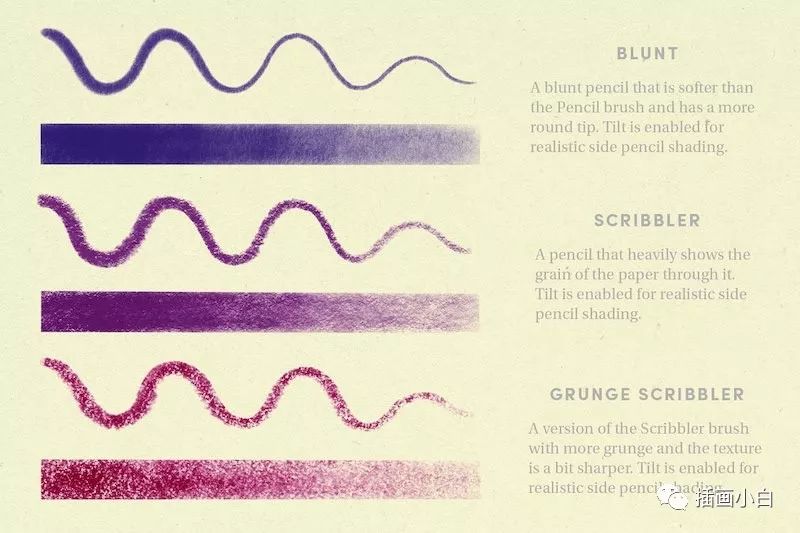 图片[5]-逼真质感的彩色铅笔procreate笔刷+8套色卡【0067】-procreatechahua