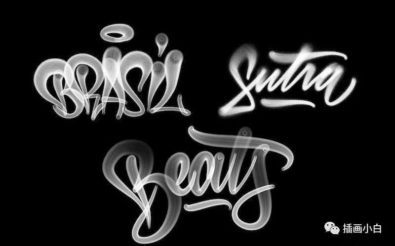 图片[5]-涂鸦喷雾效果的procreate字体书写笔刷【0095】-procreatechahua