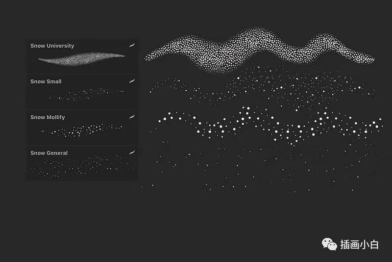 图片[5]-用于Procreate的雪花效果笔刷【0103】-procreatechahua