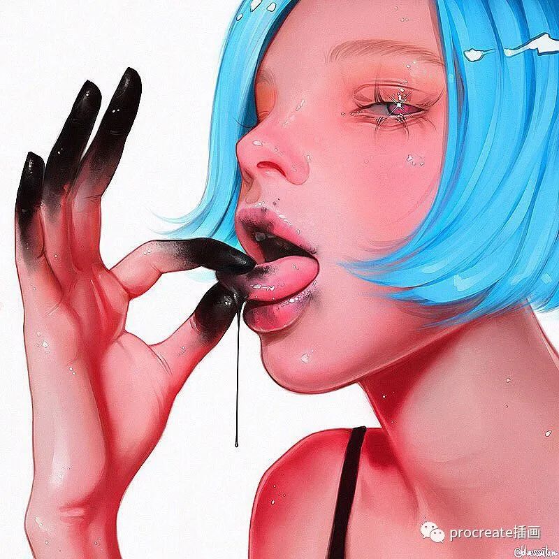 图片[6]-INS风头像插画iPad插画教程【0134】-procreatechahua