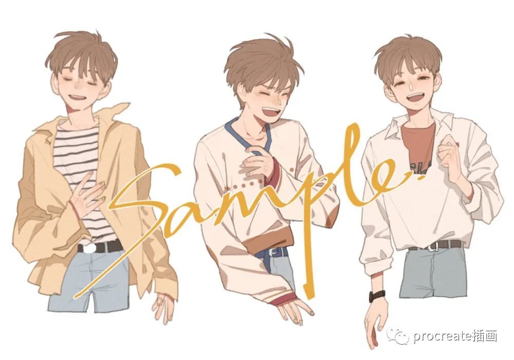 图片[4]-韩系人物插画入门sai教程【0146】-procreatechahua