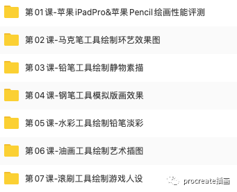 图片[1]-ipad多种风格插画视频教程（马克水彩油画铅笔钢笔）【0206】-procreatechahua