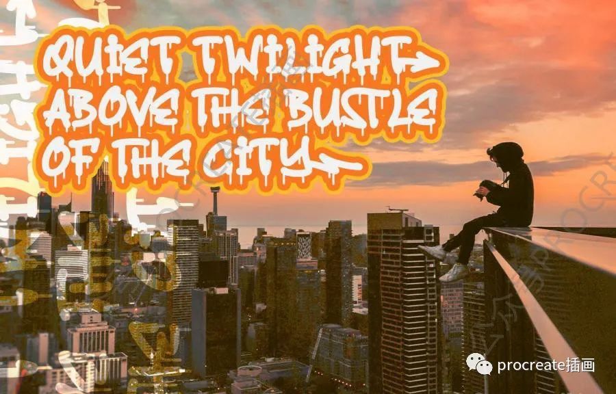 图片[2]-艺术喷漆的涂鸦风格装饰性英文大写字体【0494】-procreatechahua