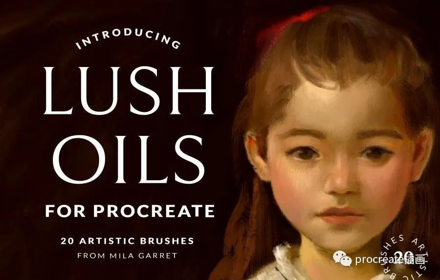 图片[1]-20个华丽的油画绘制效果procreate笔刷【0508】-procreatechahua