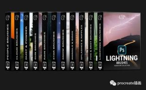 12套风景摄影照片添加特效的PS笔刷【0520】-procreatechahua