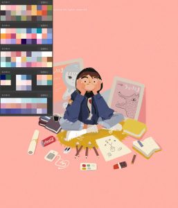 饭太稀风甜美清新procreate色卡【0038】-procreatechahua