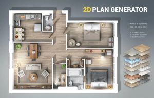 快速生成室内设计2d平面效果图的PS动作【0553】-procreatechahua