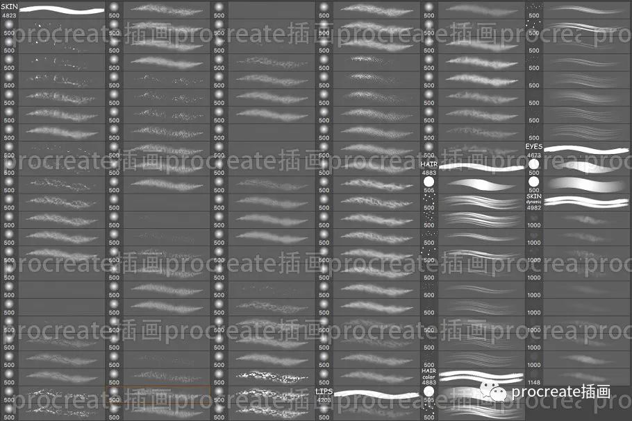 图片[6]-143款超级逼真的皮肤质感ps笔刷【0266】-procreatechahua