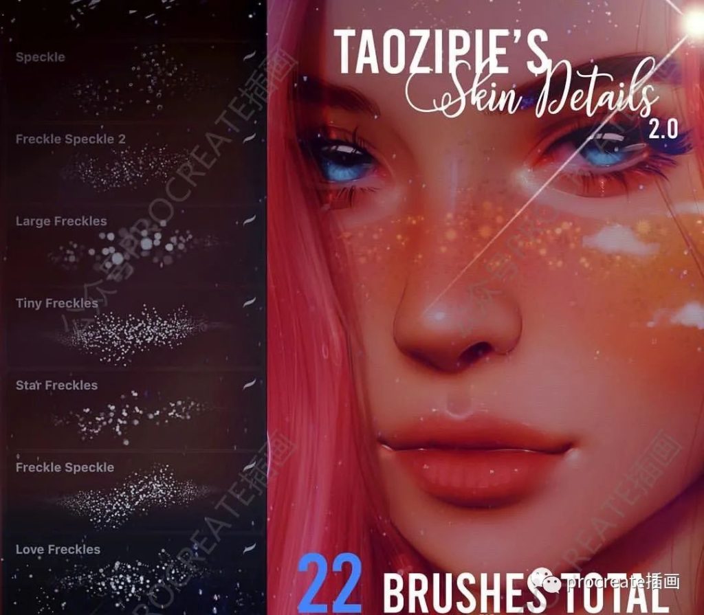 图片[10]-【procreate人像厚涂笔刷套装17组+25组色卡+插画作品集【0276】-procreatechahua