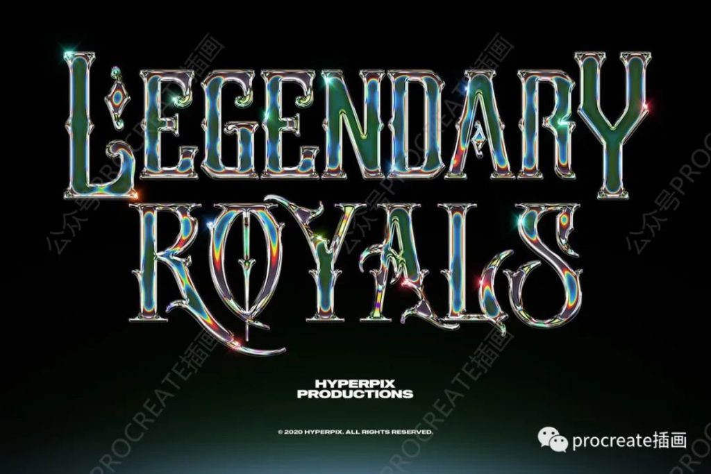 图片[6]-10款金属镀铬文字效果ps图层样式【0365】-procreatechahua