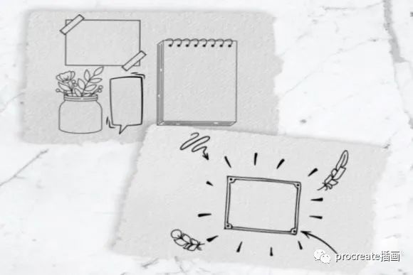 图片[5]-40+款日历元素Procreate印章笔刷【0390】-procreatechahua