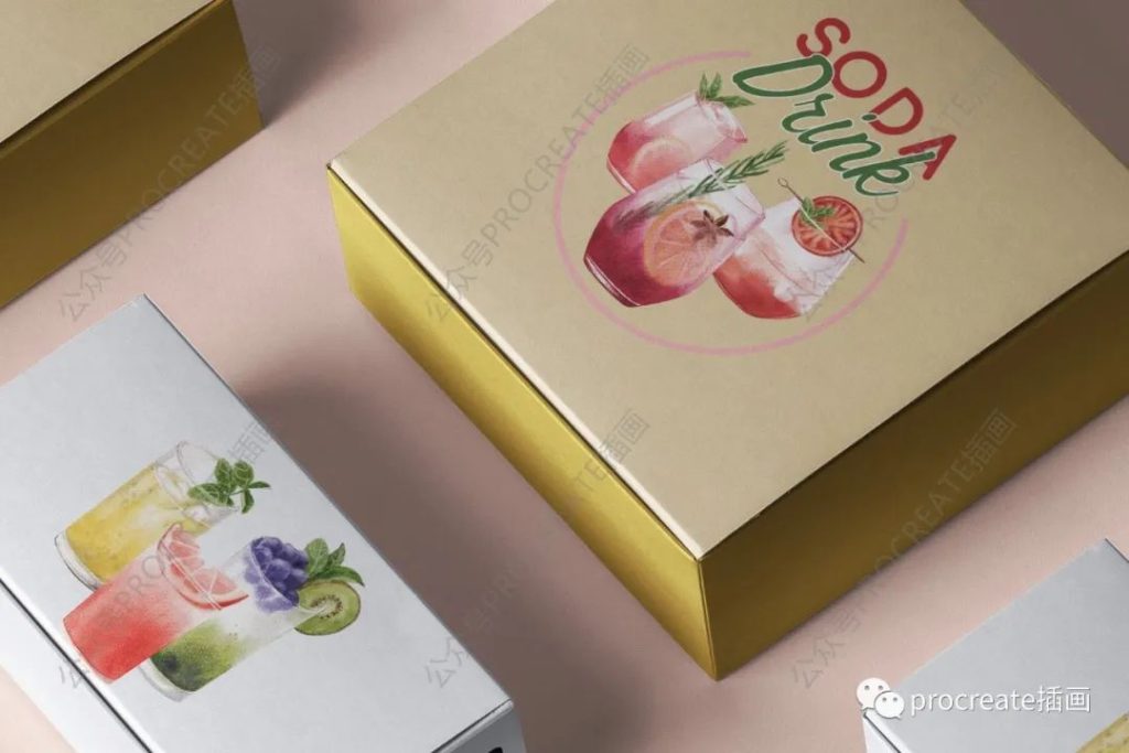 图片[6]-30种混合水果汽水水彩插画集【0406】-procreatechahua