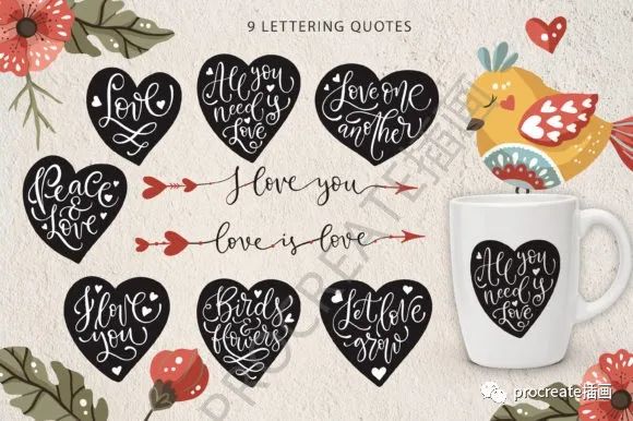 图片[6]-花&鸟元素春季花卉插画素材【0409】-procreatechahua