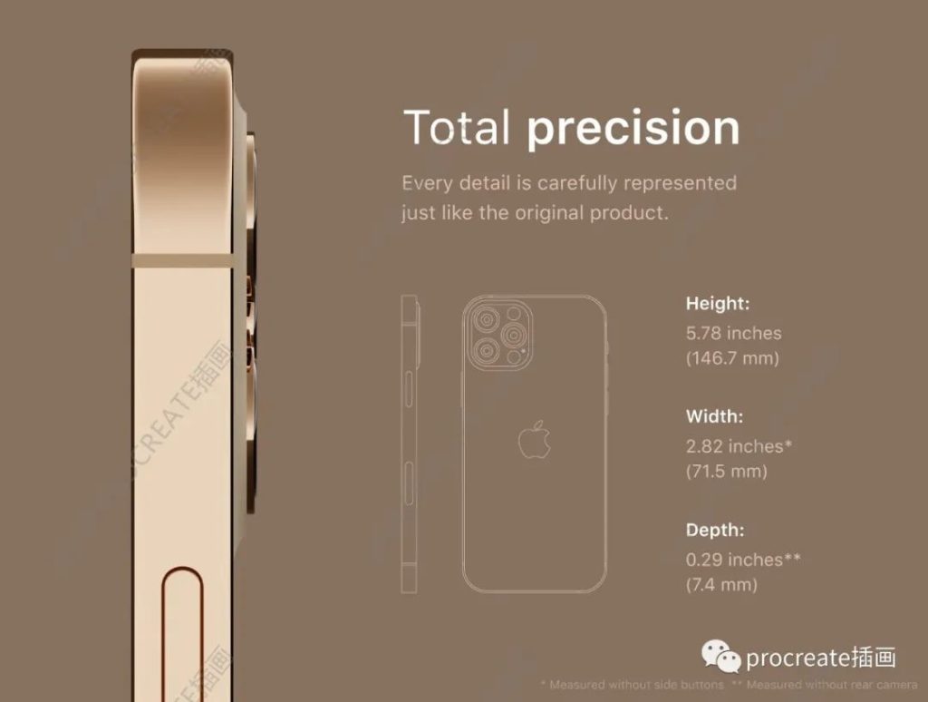 图片[6]-blender格式的金色iPhone 12 pro手机3d模型【0423】-procreatechahua