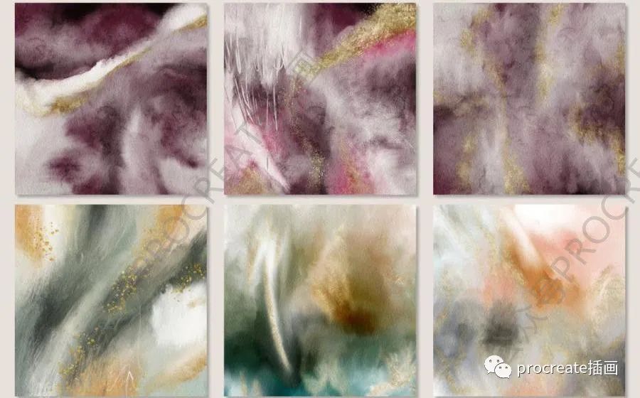 图片[6]-神秘抽象的水彩绘画艺术涂抹纹理jpg背景图片素材【0441】-procreatechahua