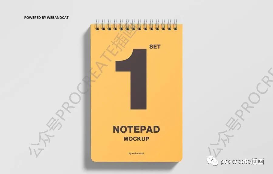 图片[6]-简约风格的线圈记事本笔记本psd样机素材【0470】-procreatechahua