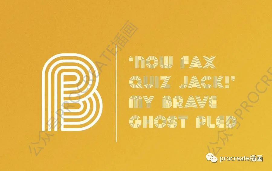 图片[6]-复古怀旧的多线性无衬线大写英文字体【0478】-procreatechahua