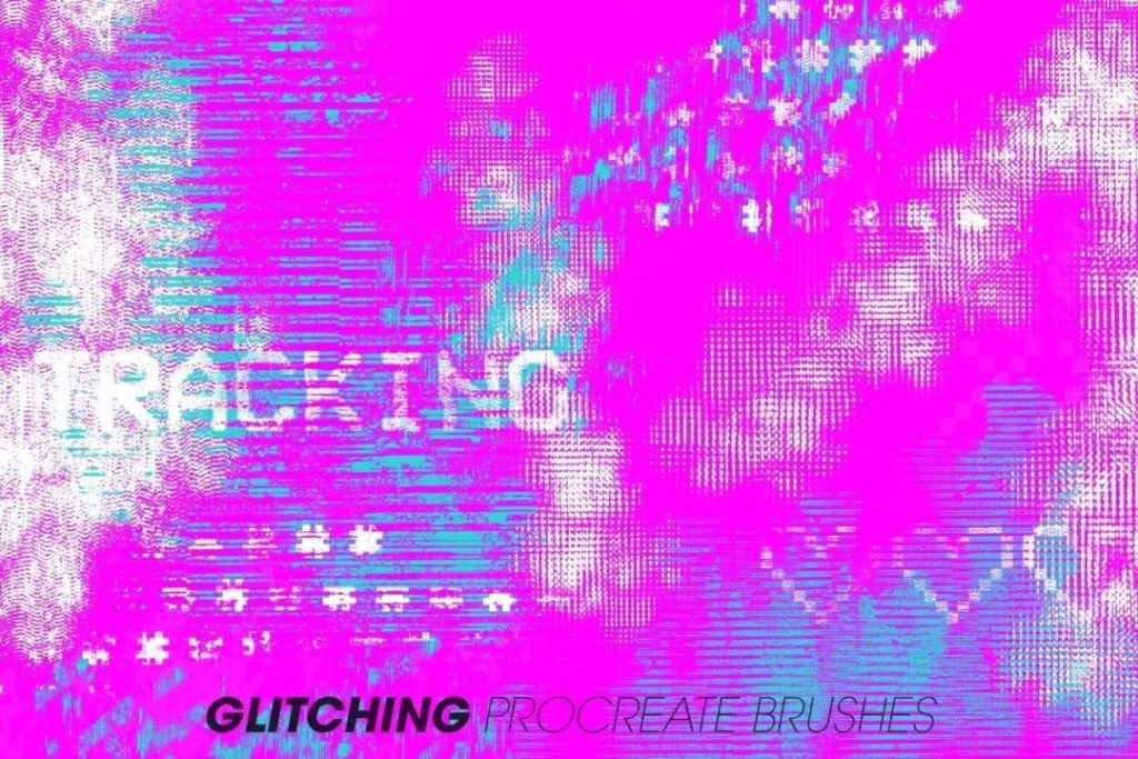 图片[6]-赛博朋克风的动感毛刺故障信号procreate笔刷【0043】-procreatechahua