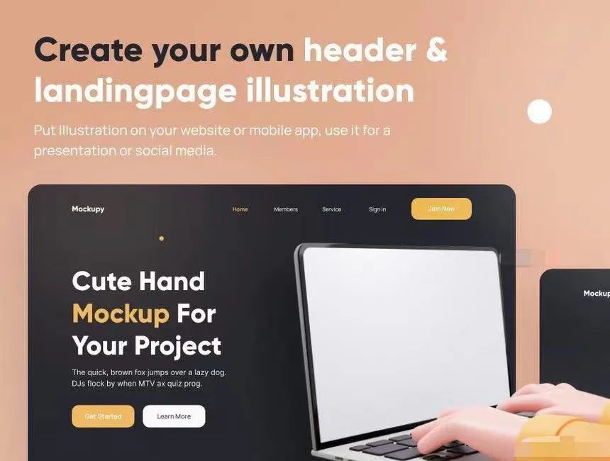 图片[6]-可爱的3D人物手持电子设备的ui设计展示样机【0588】-procreatechahua