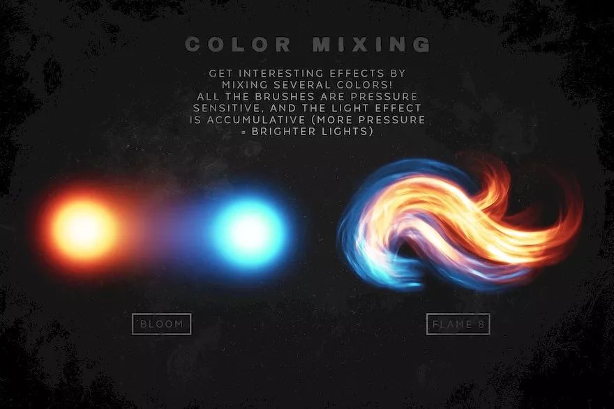 图片[6]-火焰霓虹灯光效果的procreate笔刷及配套色卡【0044】-procreatechahua