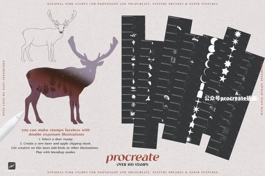 图片[6]-一套Procreate图案纹理笔刷素材【0674】-procreatechahua