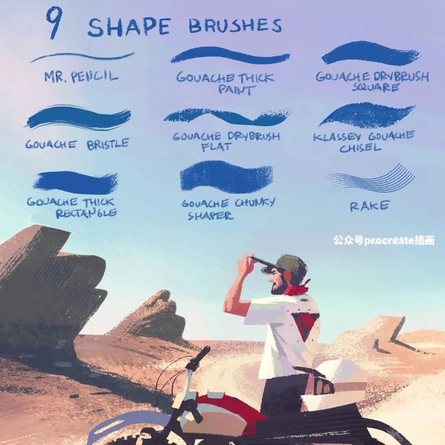 图片[6]-彩铅素描写生的Procreate图案纹理笔刷【0677】-procreatechahua