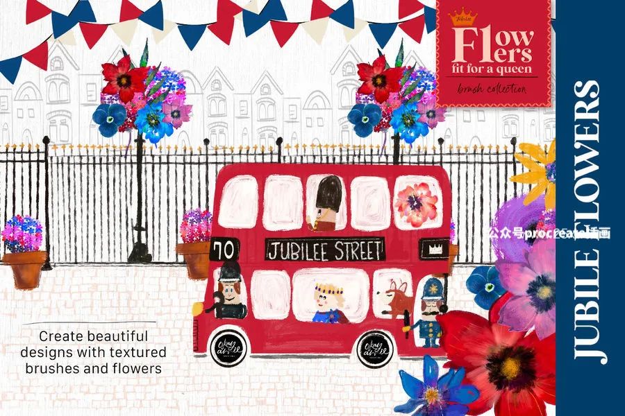 图片[6]-大胆笔触真实油画质感的花卉图案Procreate笔刷【0768】-procreatechahua