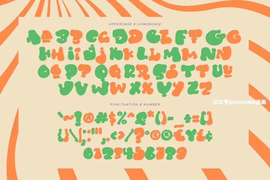 图片[6]-大头笔画俏皮的英文手写儿童卡通字体【0795】-procreatechahua