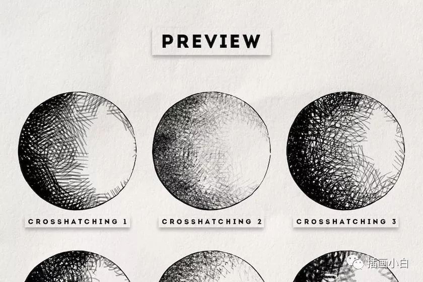 图片[6]-15款交叉阴影线条的Procreate笔刷【0086】-procreatechahua