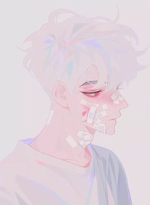 韩国画师인플릭 INPLICK|病娇男孩作品临摹欣赏插画集【0011】-procreatechahua